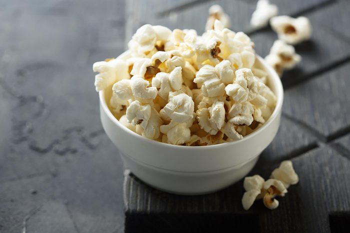 Bowl of popcorn.