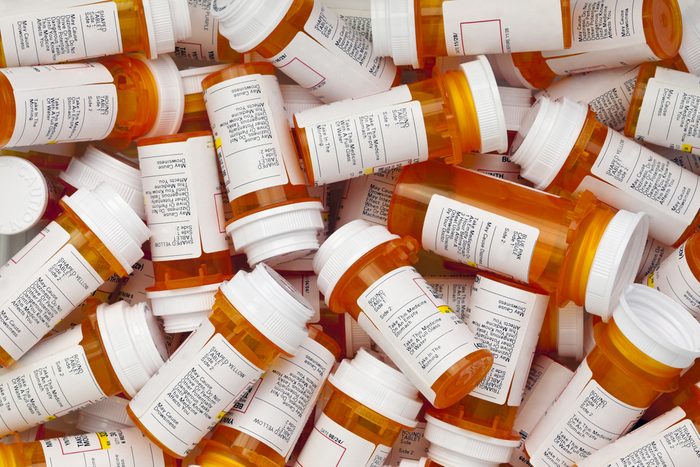 prescription medication bottles