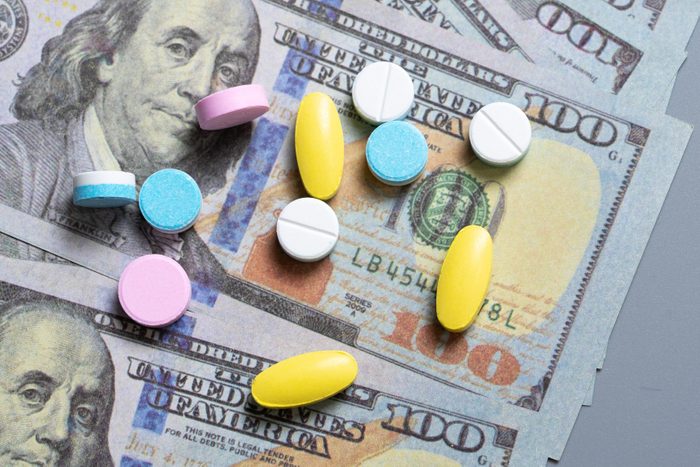 money and pills